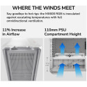 COUGAR | MX600 White | PC Case | Mid Tower / Mesh Front Panel / 3 x 140mm + 1 x 120mm Fans / Transpa