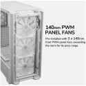 COUGAR | MX600 White | PC Case | Mid Tower / Mesh Front Panel / 3 x 140mm + 1 x 120mm Fans / Transpa