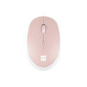 Natec | Mouse | Harrier 2 | Wireless | Bluetooth | White/Pink