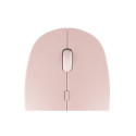 Natec | Mouse | Harrier 2 | Wireless | Bluetooth | White/Pink