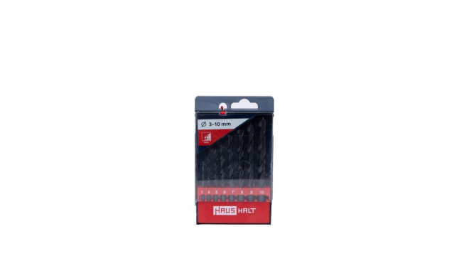 HSS TWIST DRILL SET 8PCS BLACK