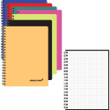 Folder in spiral binding A6 MEMO checkered color selection 60 pages