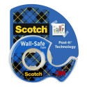 Клейкая лента с основанием SCOTCH Wall Safe 19мм x 165м съемная