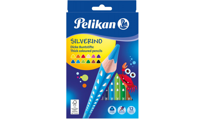 Pelikan värvipliiatsid Silverino 12tk