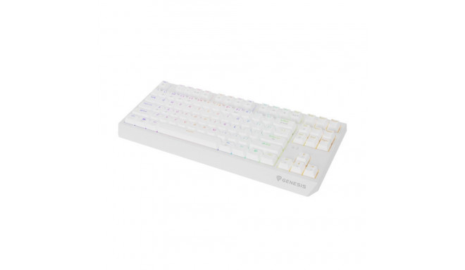 Genesis THOR 230 mehaaniline mänguklaviatuur juhtmevaba US valge 2.4 GHz, Bluetooth, USB Outemu Red