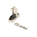 Digitus | CAT 6A Field Termination Plug, STP with dust cap, Bend relief | DN-93631
