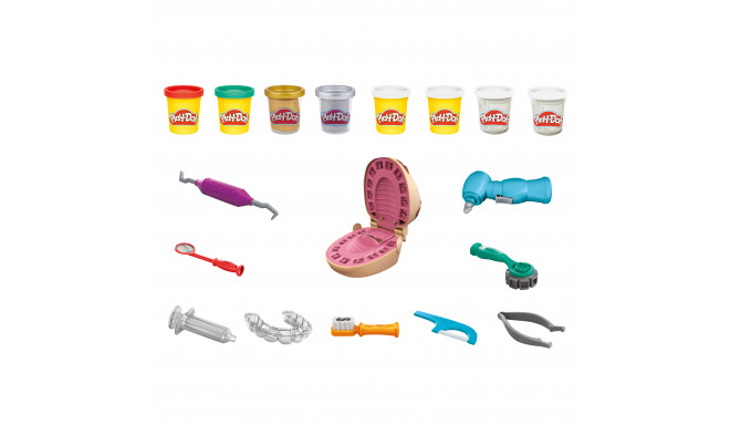 PLAY-DOH Puurimine ja Täitmine - plastiliin hambaarstikomplekt