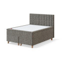 BLACK CONTINENTAL CONTINENTAL BED (with 8 legs) 180x200x55