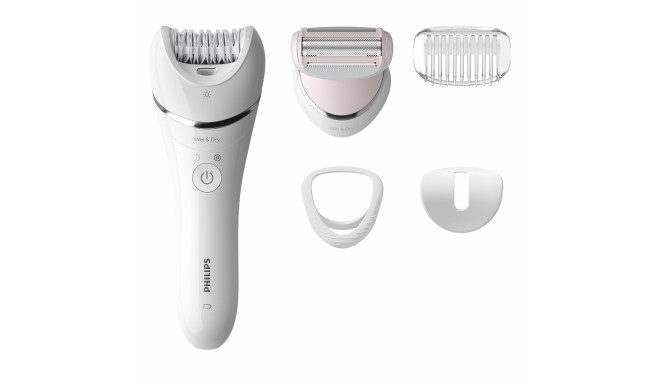 Philips Satinelle Advanced Wet & Dry epilator BRE710/00 For legs and body, Cordless, 5 accessories