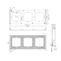 Sonoff triple mounting frame for the installation of M5-80 wall switches