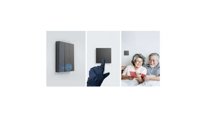 Sonoff Smart 3-Channel Wi-Fi Wall Switch Black (M5-3C-80)