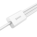 Baseus Superior Cable USB - Lightning | micro USB | USB Type 3,5 A 1,5m White (CAMLTYS-02)