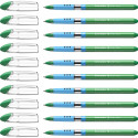 Ballpoint pen, 0,5 mm, cap, SCHNEIDER "Slider M", green