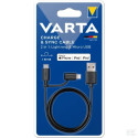 Varta Charge & sync cable 2in1: Lightning & Micro USB 57943 cable