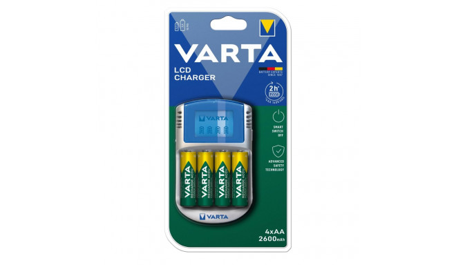 Varta LCD charger 57070 with 4xAA Battery charger