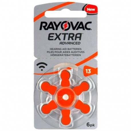 Rayovac Extra Advanced 13 batteries for hearing aids 60 pcs.