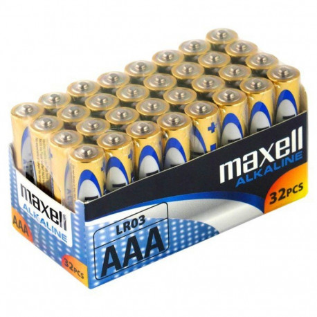 Alkaline Battery - Maxell LR03 AAA 32 Pack 1.5V