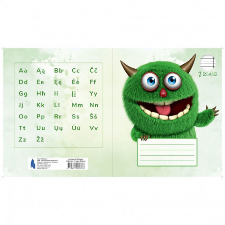 Vihik 2.klass A5, 12 lehte, jooneline (5 tk)