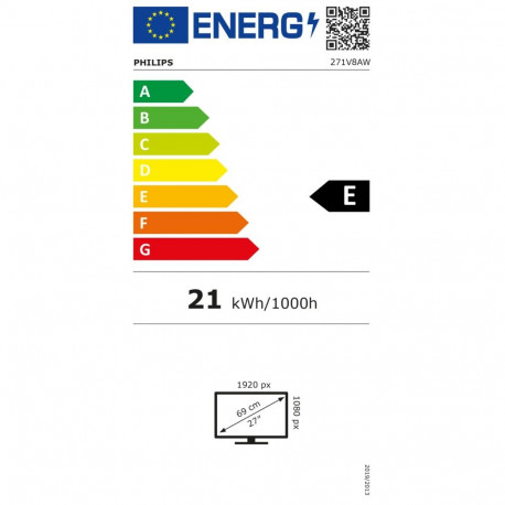 Philips 271V8AW 27 - 75Hz | Full HD | 27'' | IPS | 4 ms monitor