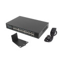 Lanberg Switch rack 19" POE+ 24x 100Mb PoE+ /2x SFP  ETHERNET 360W