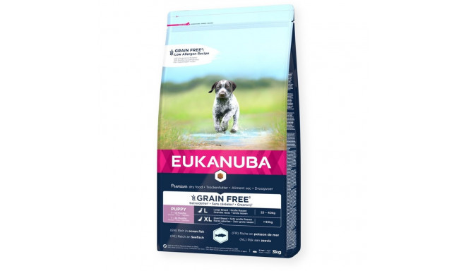 EUKANUBA Premium Grain Free Puppy Medium & Large Ocean fish - dry dog food - 3kg