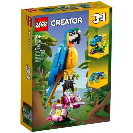 LEGO CREATOR 31136 eksootiline papagoi