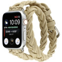 Kellarihm Trendybay Apple Watch 38/40/41mm, punutud, beež