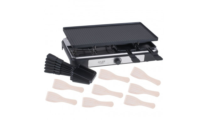 Adler AD 6616 lauapealne elektrigrill 1400 W must/roostevaba teras