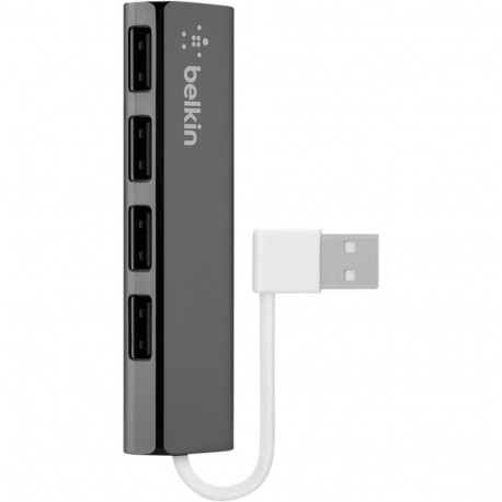 Belkin 4-port slim reis USB jaotur, must