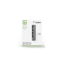 Belkin 4-Port Slim Travel USB Hub -4-porttinen USB 2.0-hubi, musta