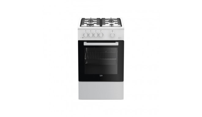 BEKO Gas Cooker FSG52020FW, Width 50 cm, White