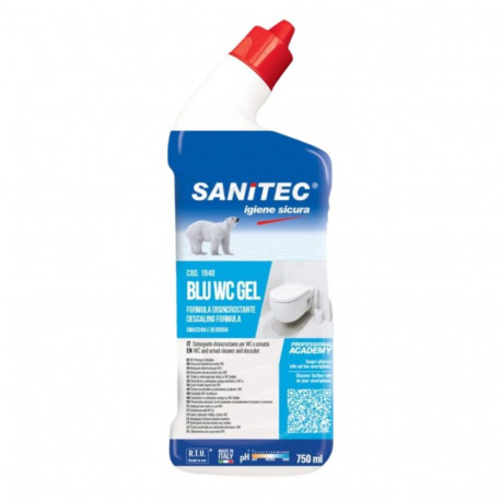 WC puhastusvahend SANITEC Blue geel 750ml (antibakteriaalne)