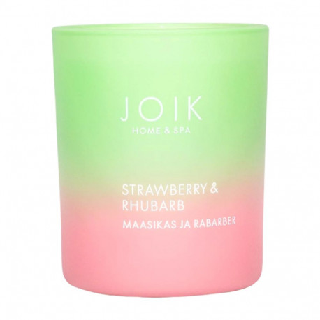 Scented candle JOIK Strawberry and rhubarb in a glass cup 150g