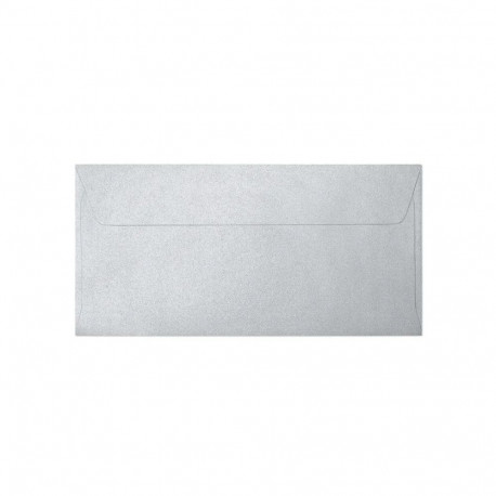 Envelope C65 DL 120g Pearl Silver with silver gloss 10 pcs