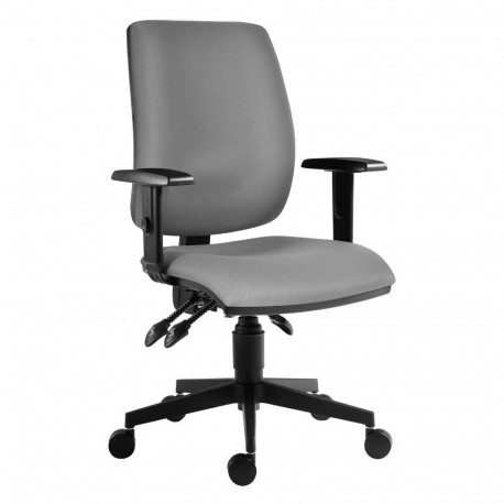 Office chair FLOW  black fabric, lower leg, AR40 armrests