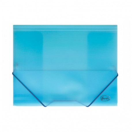 Plastmapp rubber A4 glossy blue FOROFIS