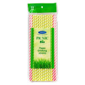 Drinking straws made of SMILE paper, Ø 6mm, 25 pcs., green/red