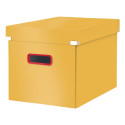 Pappkast kaanega 320x310x360mm LEITZ Cosy Click & Store kollane