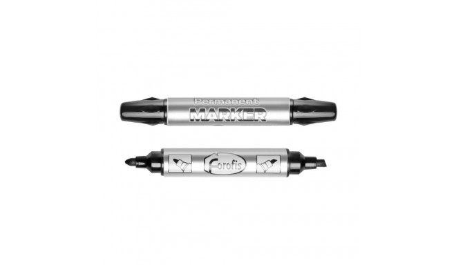 Permanent marker FOROFIS with two ends 1-5mm & 3.0mm black