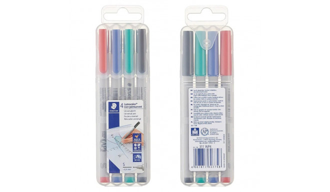 Kilemarkerite komplekt OHP STAEDTLER Lumocolor 311 S kustutatav 4 värvi