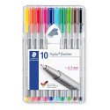 Набор перьевых ручек STAEDTLER Triplus Fineliner 334 03 мм 10 цветов