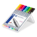 Набор перьевых ручек STAEDTLER Triplus Fineliner 334 03 мм 10 цветов