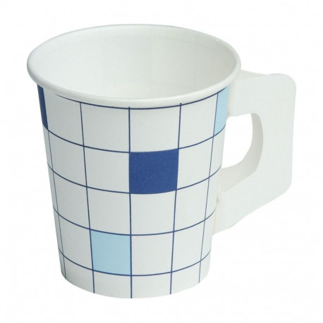 Coffee cup with handle 175ml cardboard square 80 pcs in a pack