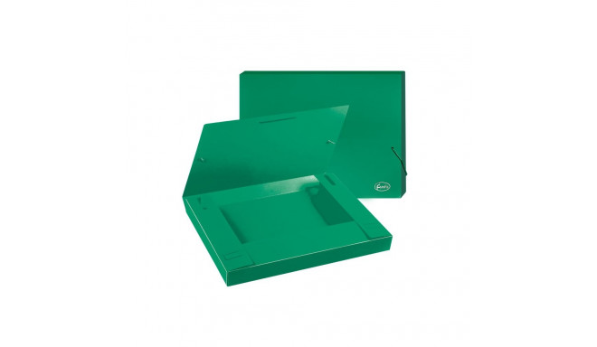 Plastmapp kummiga FOROFIS A4 30mm roheline