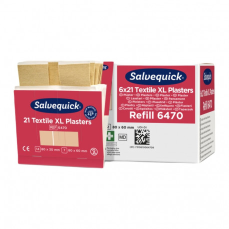 Plaastrite komplekt tekstiilist sõrmeotstele SALVEQUICK XL 90tk pakis