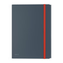 3 Flap Folder Leitz Cosy A4 PP Grey