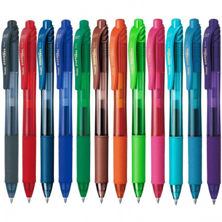 Mechanical gel pen PENTEL EnerGel-X BL107 0.7mm red