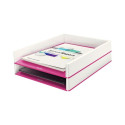 Letter Tray WOW Dual colour Pink Metalic