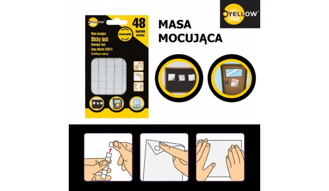 Kleepmass kinnitusnäts eemaldatavad YELLOW ONE 35g 48tk pakis