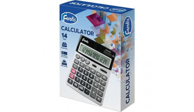 Desk calculator FOROFIS 14-kohaline black